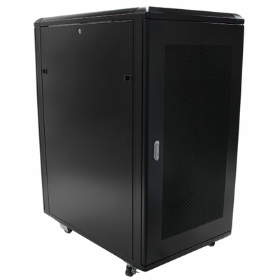 22U Floor Standing Network Server Cabinet For Office Server Room Studio