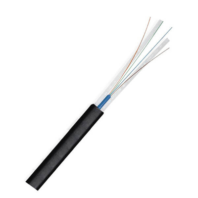 Flat Drop Home Cable System Ftth Optical Fiber Cable 1-24 Core LAN Communication