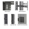 Elite Network Server Cabinet Cabling Device 12U Double Vented Rear Mesh Doors