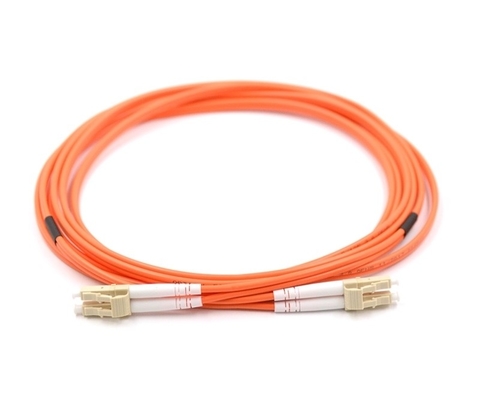 1m LC To LC Duplex OM1 Fiber Optic Patch Cable For Hazardous Areas Pull Proof Jacket