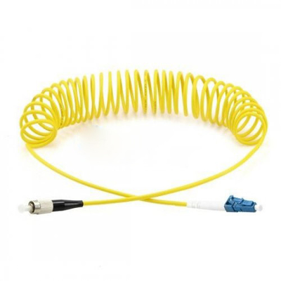 Bendsafe Curl SC To SC Single Mode Fiber Patch Cable , Strong Durability Fiber Optic Patch Cord