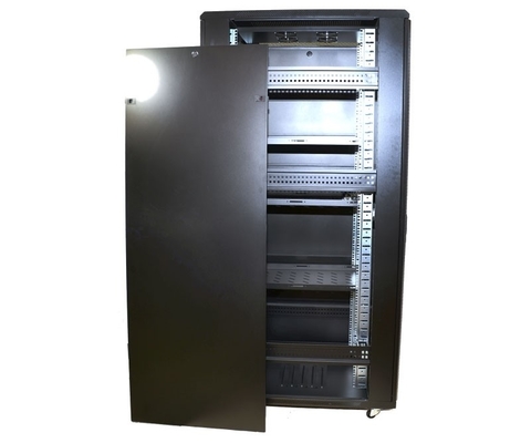 Heavy Duty Loading Open Frame Rack , Telecom Steel IP20 42U Network Rack