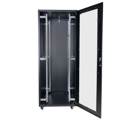 45U Smart Network Server Cabinet Passive Ventilation Server Enclosure With Doors