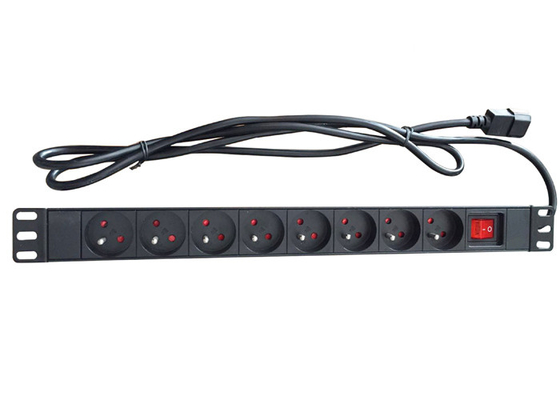 Euro Schuko Socket PDU Power Distribution Unit Vertical Installation PDU 19 " 1U Size