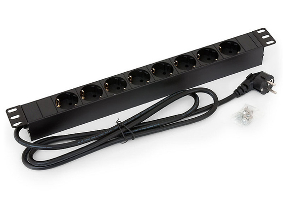 Euro Schuko Socket PDU Power Distribution Unit Vertical Installation PDU 19 " 1U Size