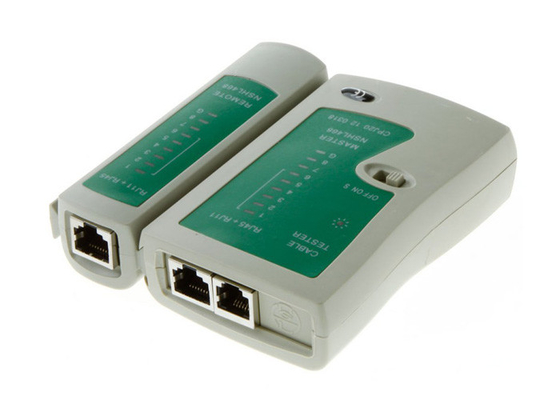 RJ11 / RJ45 Network Cable Tester , Data Working Tools CAT6 / CAT5 Cable Tester