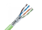 Solid Copper Conductor Bulk CAT Cable 24 AWG 4 Twisted Pair FTP For Networking