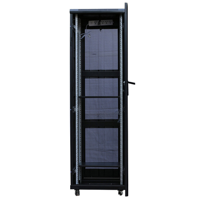 Ip55 Ip65 28U Network Equipment Rack Cabinet , Vertical Portable Server Rack